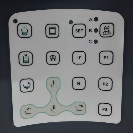 Наклейка стола врача AY-A 1000 в.п.