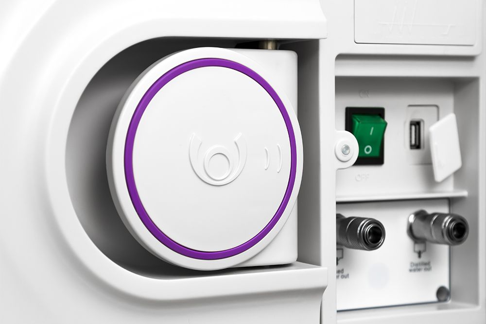 Автоклав Woson. Панель входов-выходов